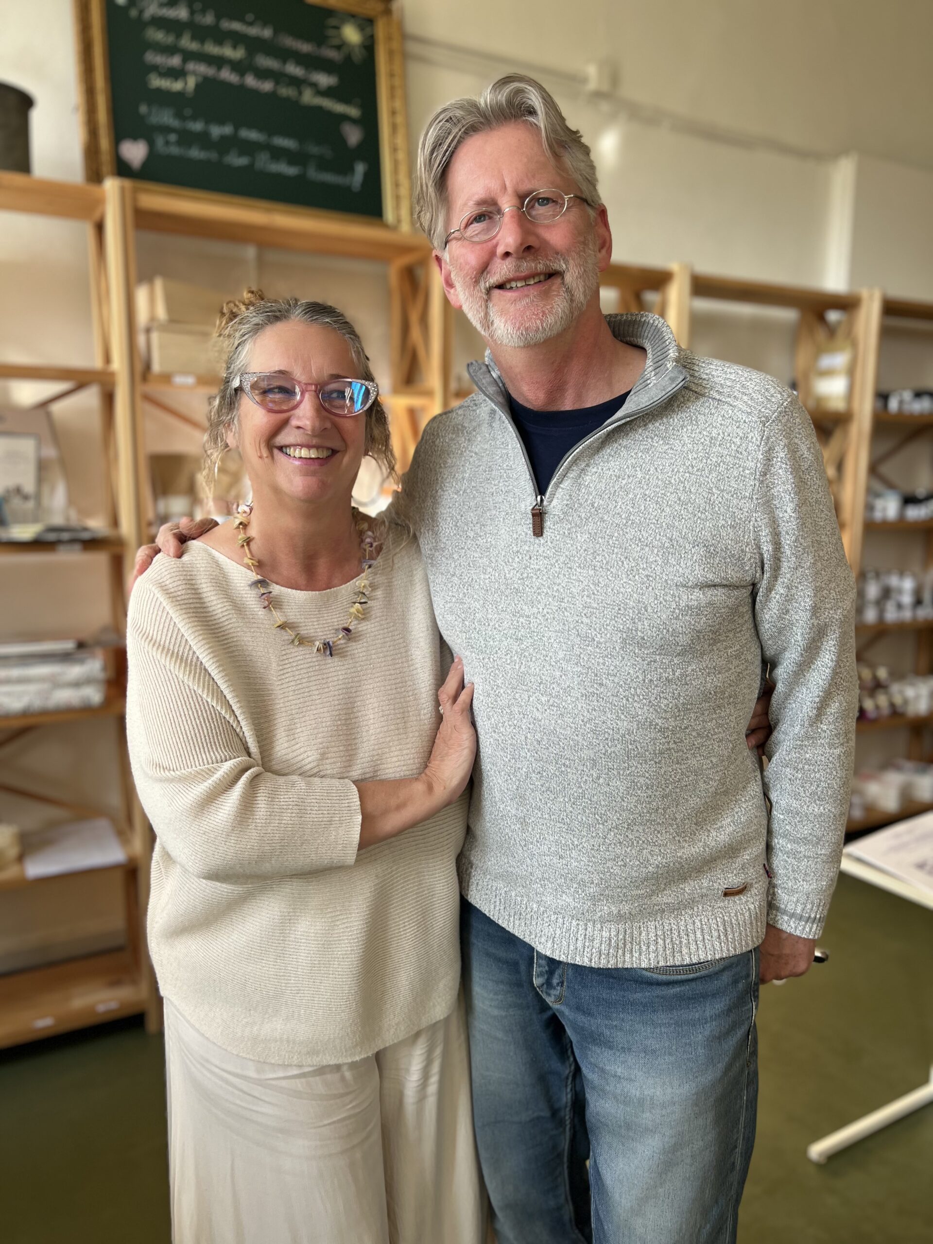 Petra und Daniel im Seifen- und Naturkosmetik Atellier